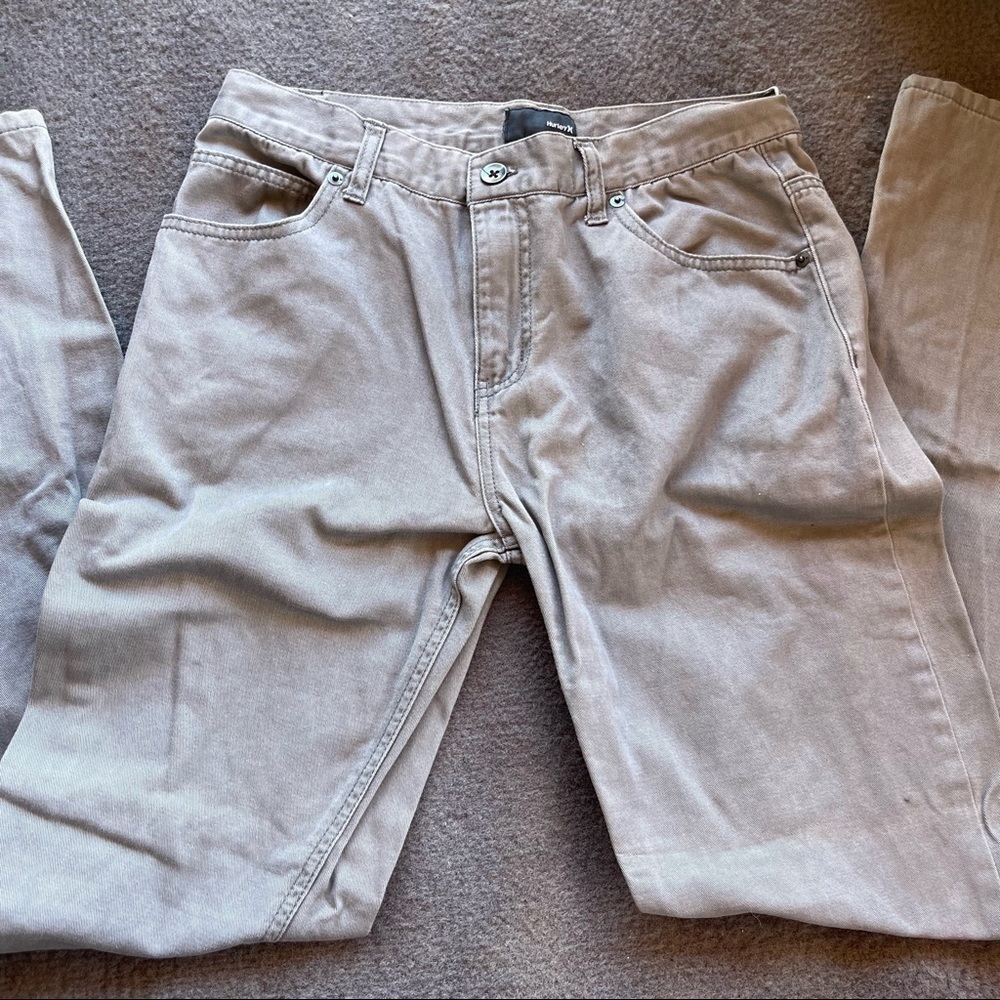 𝅺hurley Mens Gray Long Pants jeans 31